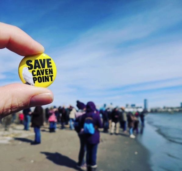 Photo of SaveLSP Caven Point button